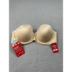 Lilyette Womens Size 36C Nude Bra Detachable Straps